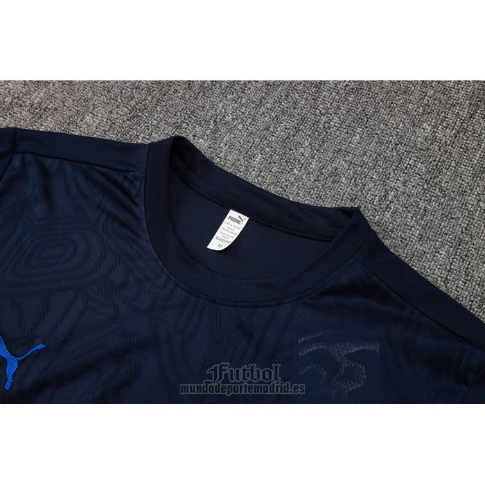 Chandal del Olympique Marsella Manga Corta 2024-2025 Azul - Pantalon Corto